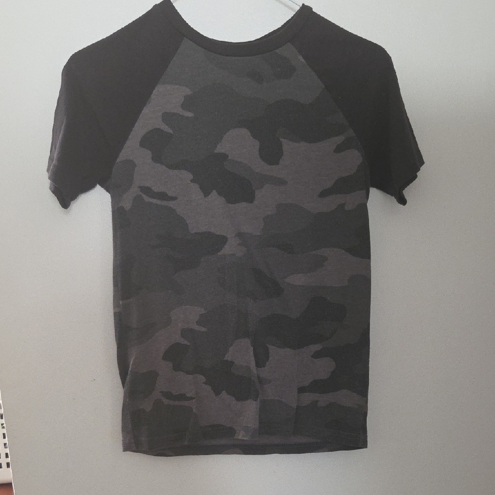 Urban Pipeline Black and Gray Camo Kids Tee